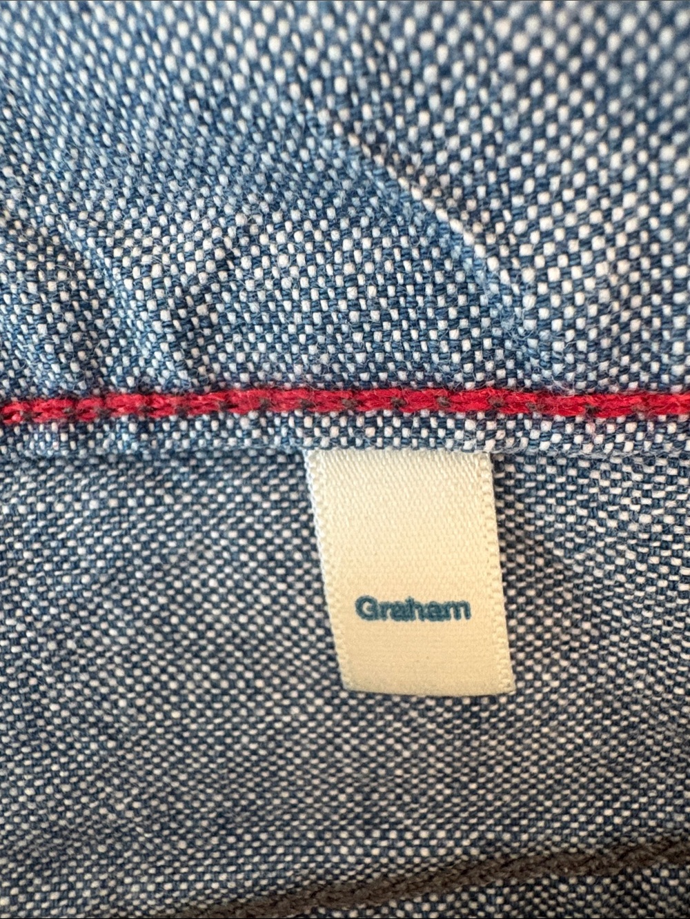 Raleigh Denim Graham Trousers Chambray Handmade Business Casual 5 Pocket Size 33 - Picture 6 of 11